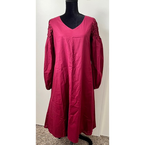Merlette Maroon Dress - X-Small - Picture 1 of 9